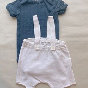 Babe & Tess Navy and White Kids Matching Set
